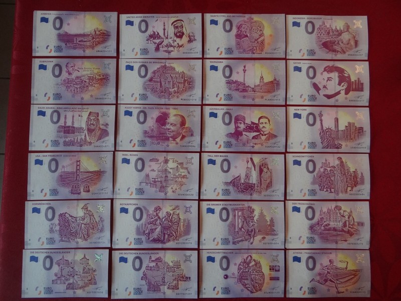 0 Euro Souvenir Billets 2019 Ã  Choisir / Scheine Zu WÃ¤Hlen / Notes To Choose