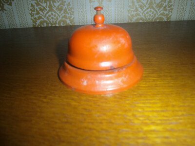 Reception motel  desk bell  Ding Ding Counter service Orange