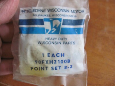 NOS Wisconsin 90FXH2100B Magneto Point Set 8-2 ABN ACN AKN BKN