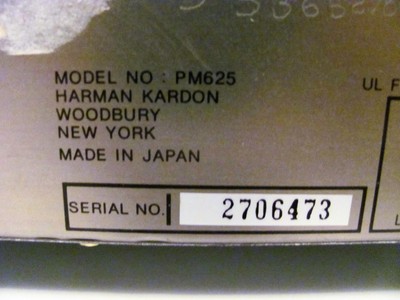 Vintage Harman Kardon PM625 Ultrawideband Integrated Amplifier - tested working!