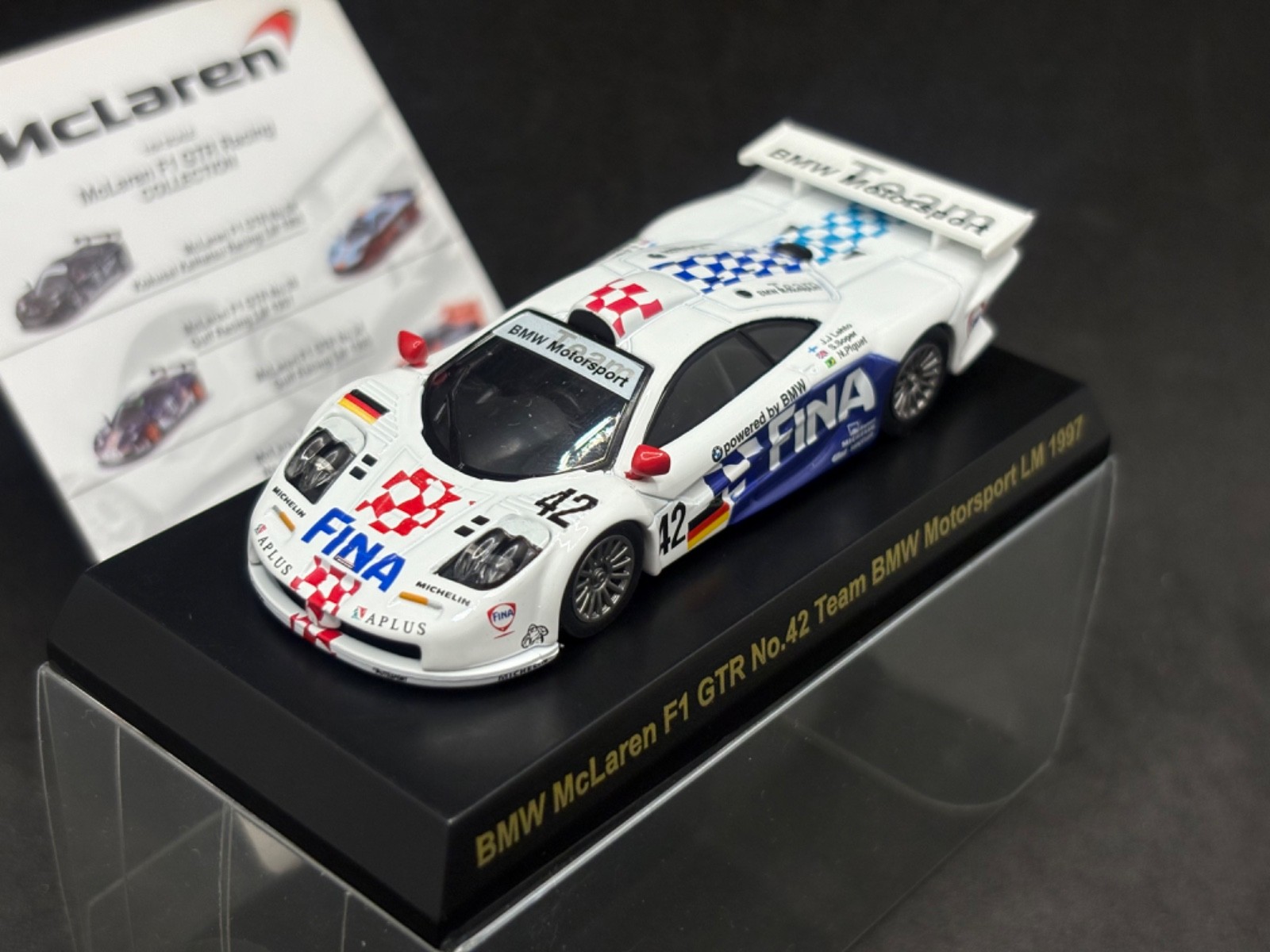 京商 KYOSHO マクラーレン BMW F-1 GTR ボディセット Kyosho 1/64 Mclaren F1 GTR collection No.42 Team BMW MS LM