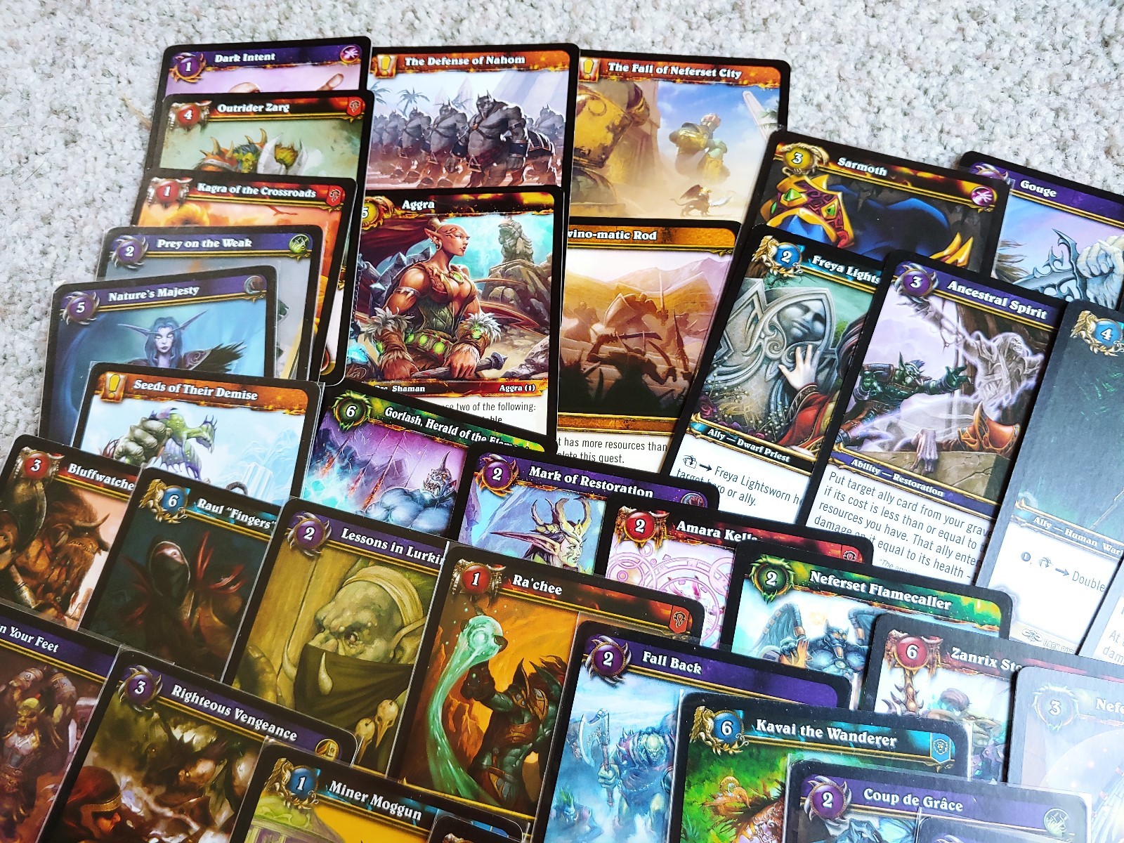 World of Warcraft TCG Lot - 49 Cards in great condition