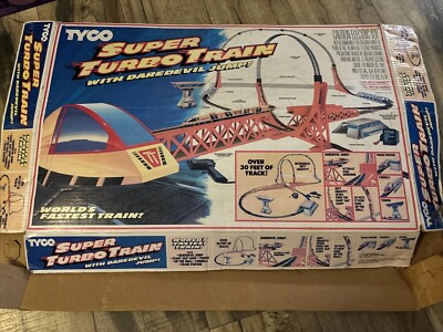 TYCO Turbo Train Original BOX ONLY! VTG 80s Folded For Shipping.