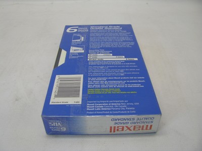 Maxell T-120 Standard Grade VHS Tape Lot of 4