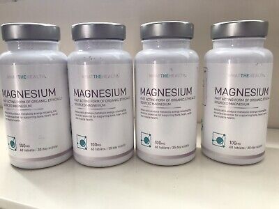 MAGNESIUM FAST ACTING JOB LOT 4 X 60 Strong Pills Dated 02/2023