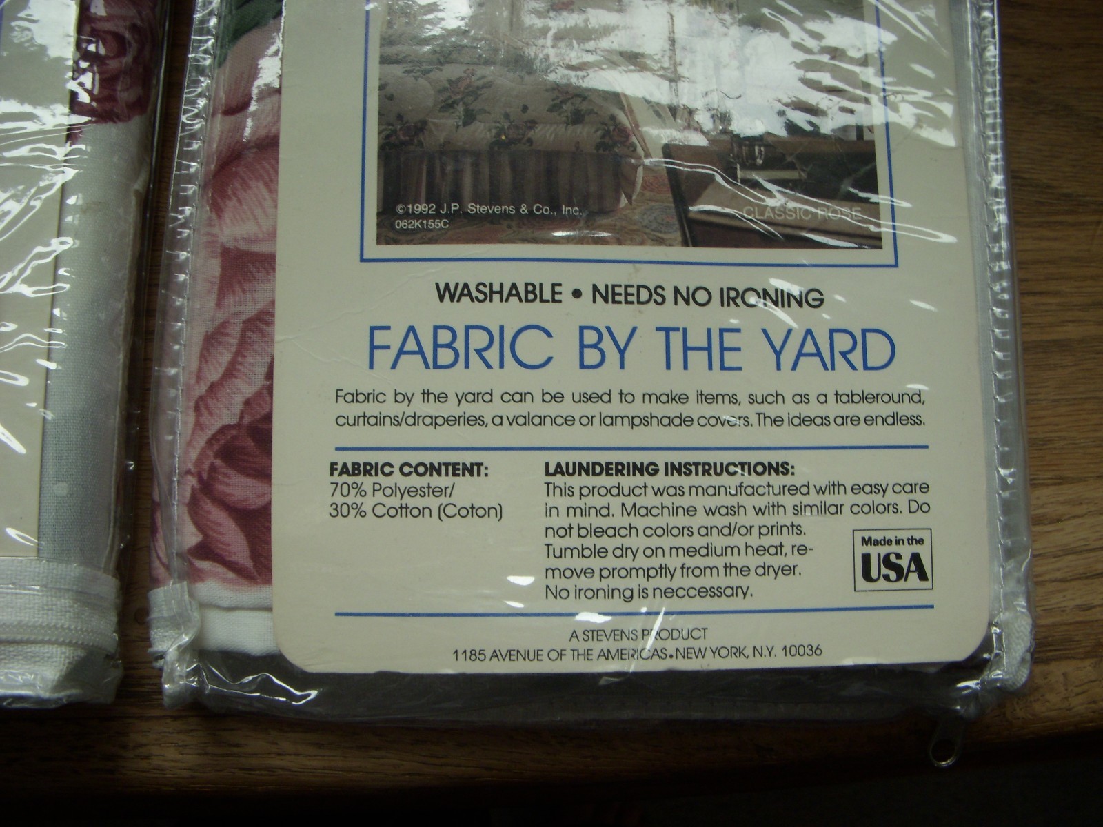 NEW 2 Package Country Inn Fabric by the Yard-6 Yards Total-Classic Rose-Stevens