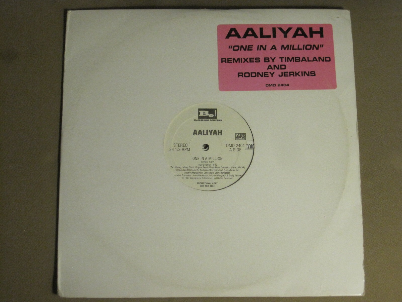 【EUオリジナル盤】AALIYAH「ONE IN A MILLION」Wロゴ有り Aaliyah – One In A Million – Vinyl (12