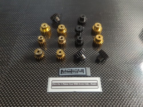 Mod .8 1/8″ 32P 3.175mm Pinion Gear For Traxxas Slash Rustler VXL4x4 Spur Gear