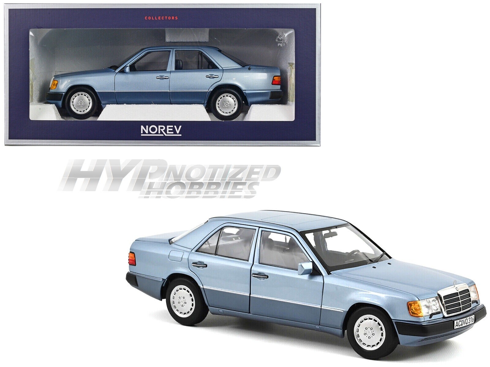 NOREV 1:18 1990 MERCEDES-BENZ 230 E DIE-CAST LIGHT BLUE NOREV 1:18 1990 MERCEDES-BENZ 230 E DIE-CAST LIGHT BLUE