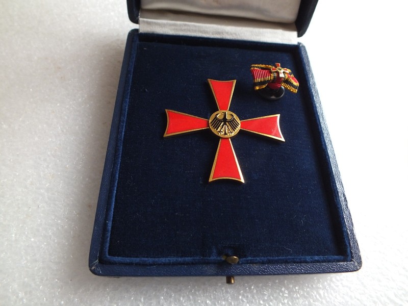 Bundesverdienstkreuz Der Brd - Klasse 1 -Steinhauer & LÃ¼Ck Im Etui - Mg 59