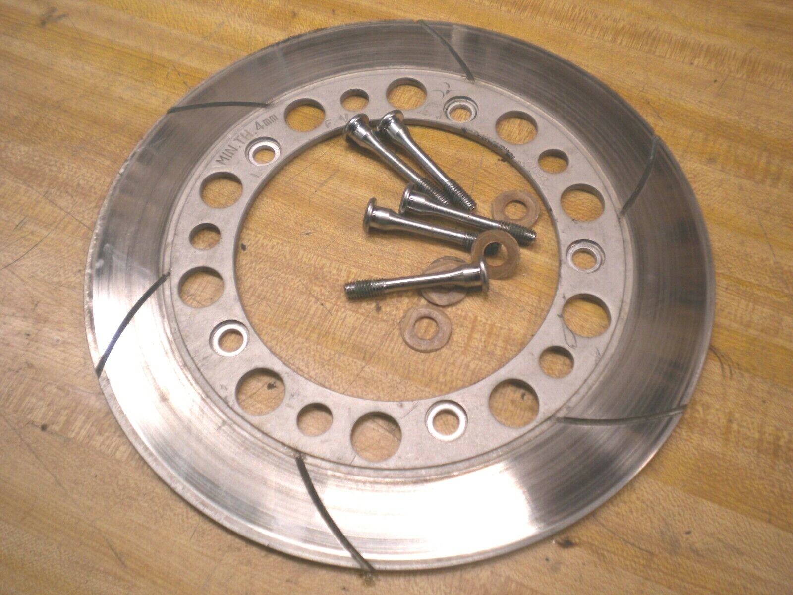 T.H  1983 Honda VF 1100 C front brake disc rotor left right bolts