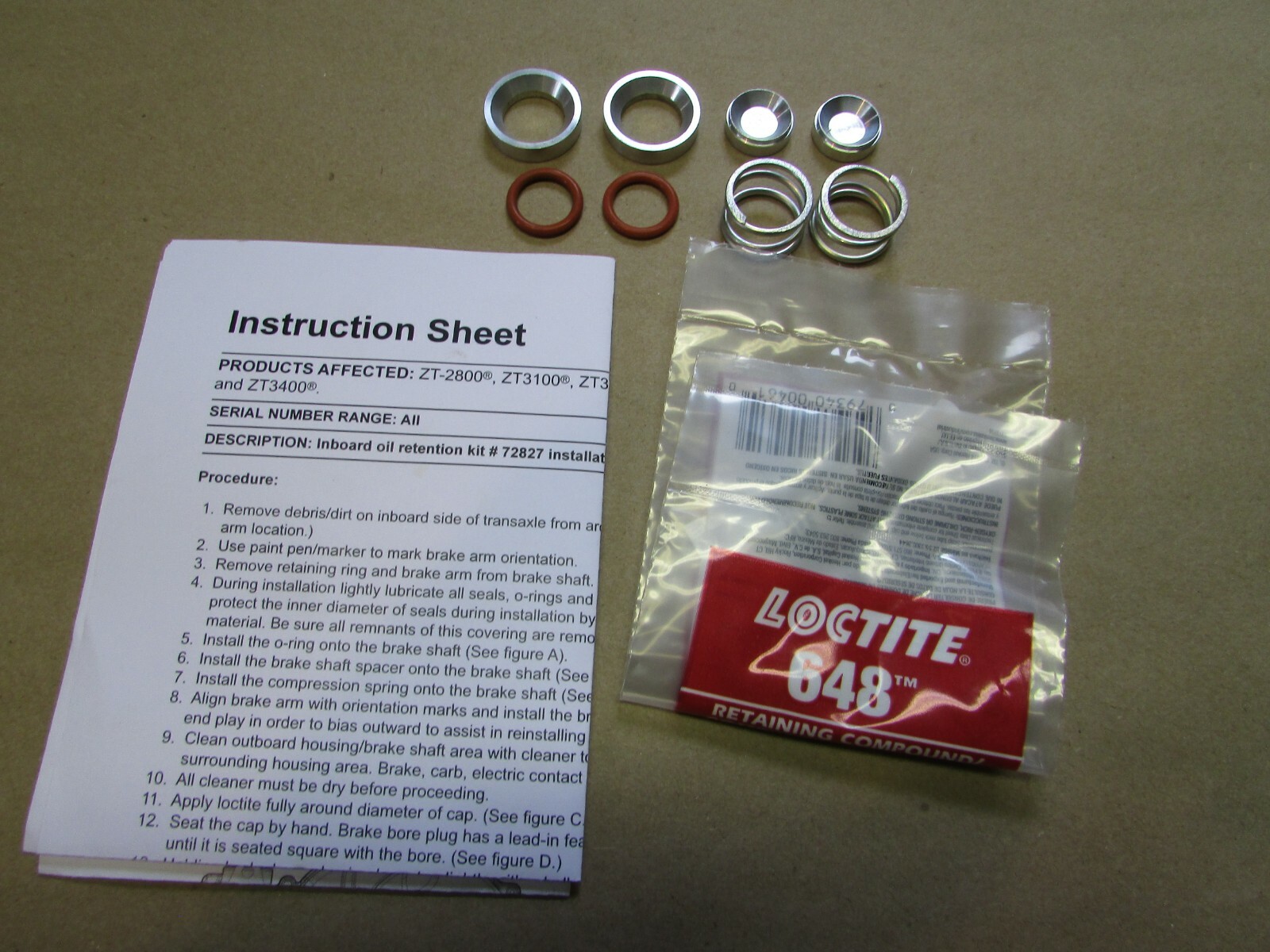 ねす Hydro-Gear 72827 Inboard Brake Bore Plug Kit Fix Leaking