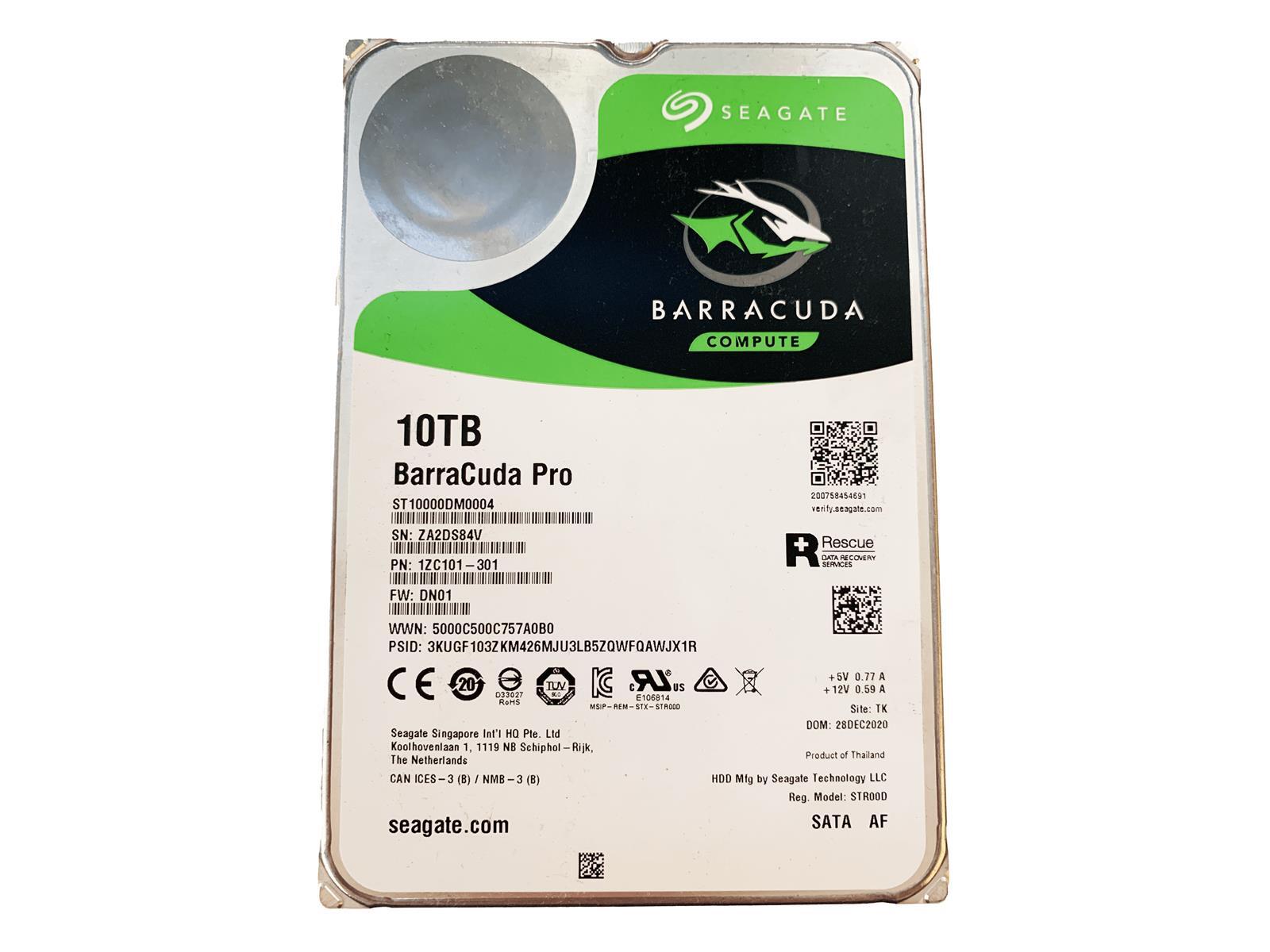 Seagate Barracuda Compute Pro HDD 10TB ST10000DM0004-1ZC101 