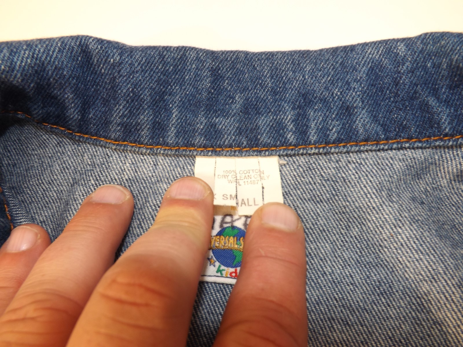 Universal Studios Florida Children Sz S Blue Denim Woody Woodpecker Jean Jacket