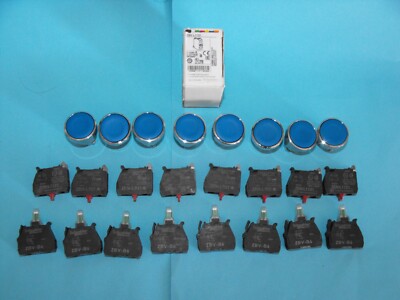 Schneider Electric.TELEMECANIQUE XB4BA61+ZEN-L1121+ZBV-B6.(LOT8PCS).NEW