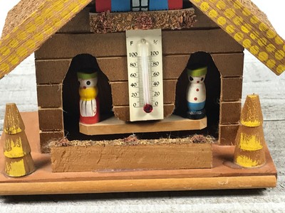 Vintage wood hand-carved japan weather wizard predictor folk art