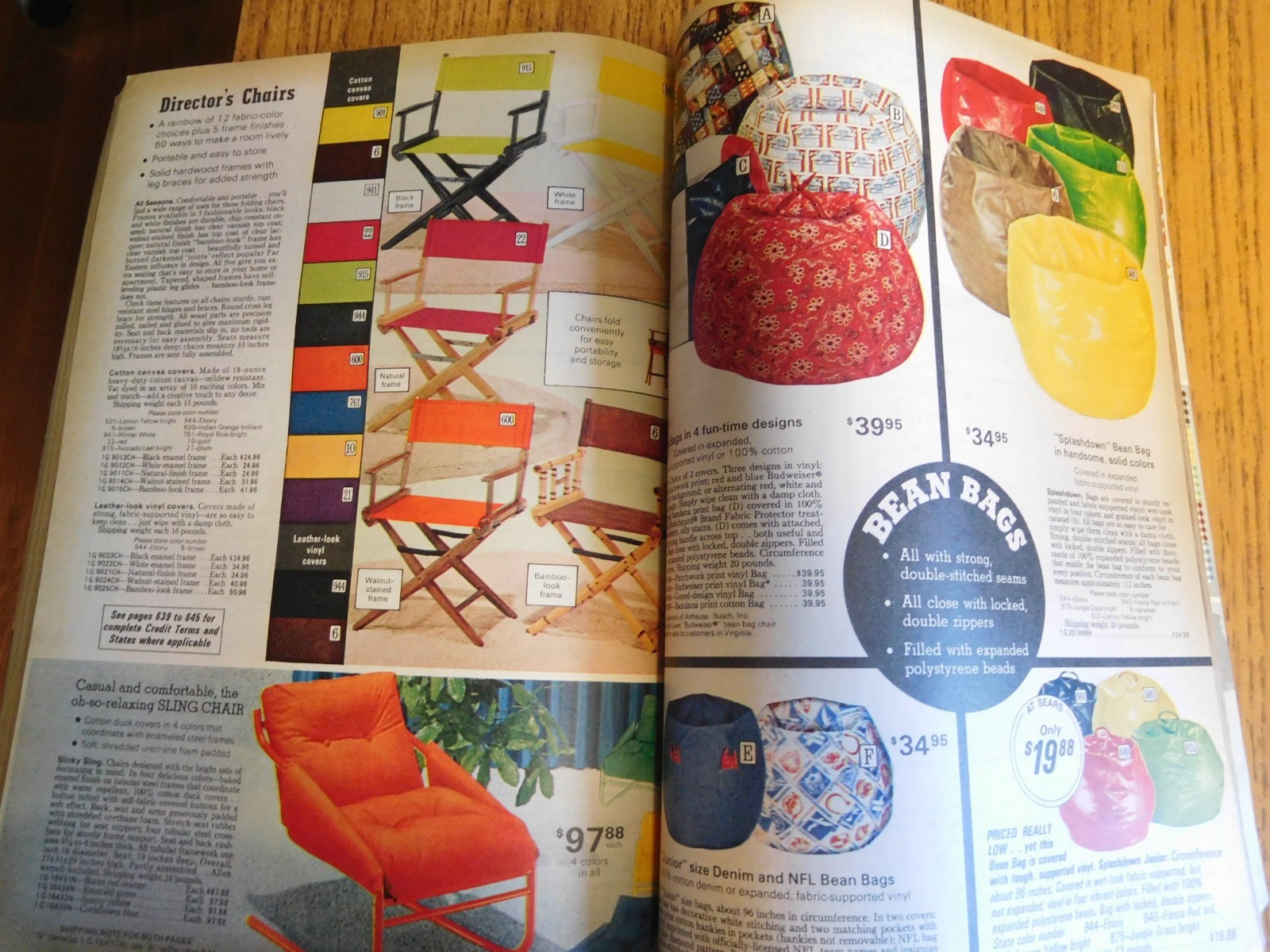 VTG 1975 Sears FALL and WINTER Catalog ~ Mid-Century Modern Fashion Home Decor