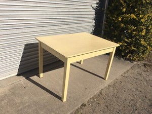 Vintage Antique Solid Pine Cottage Kitchen Table Shabby French