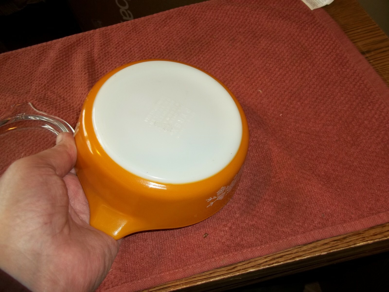 Vintage PYREX 471-B Butterfly Gold 500 ml Casserole Dish W/Lid