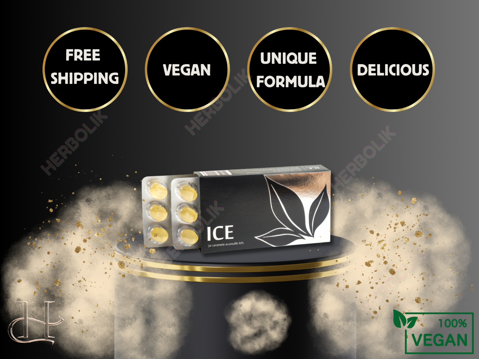 APL ICE Nano Candy 30 Tablets for Bloating, Gastritis and Digestive Relief