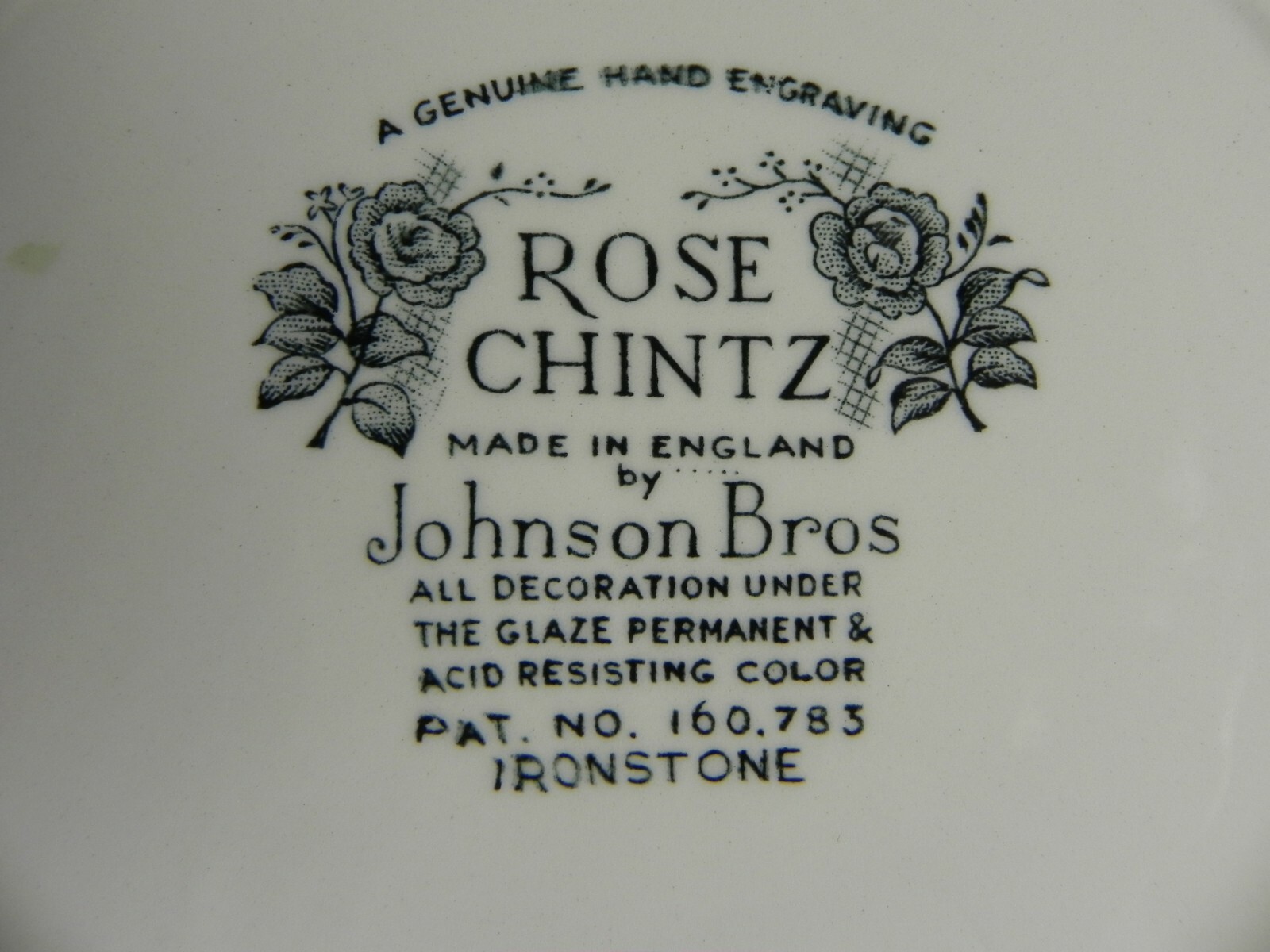 Johnson Bros England pink ROSE CHINTZ Square Salad Plate(s) 7-3/4
