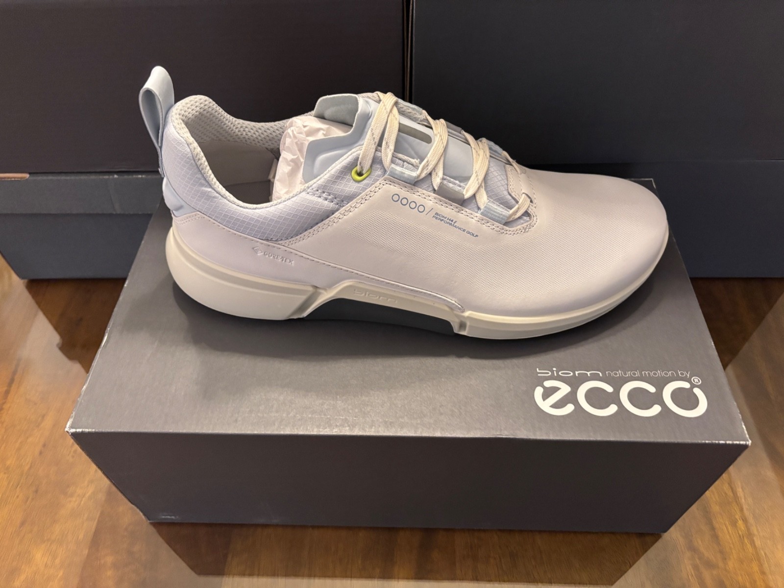 【新品】ECCO Golf Biom H4 / 23.5 37 ECCO BIOM H4 Golf Shoes White/Air - Carl's Golfland