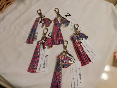 NWT BRAHMIN RAINBOW FISH MELBOURNE LEATHER TASSEL CHARM U96 176 00765 *FREE SHIP