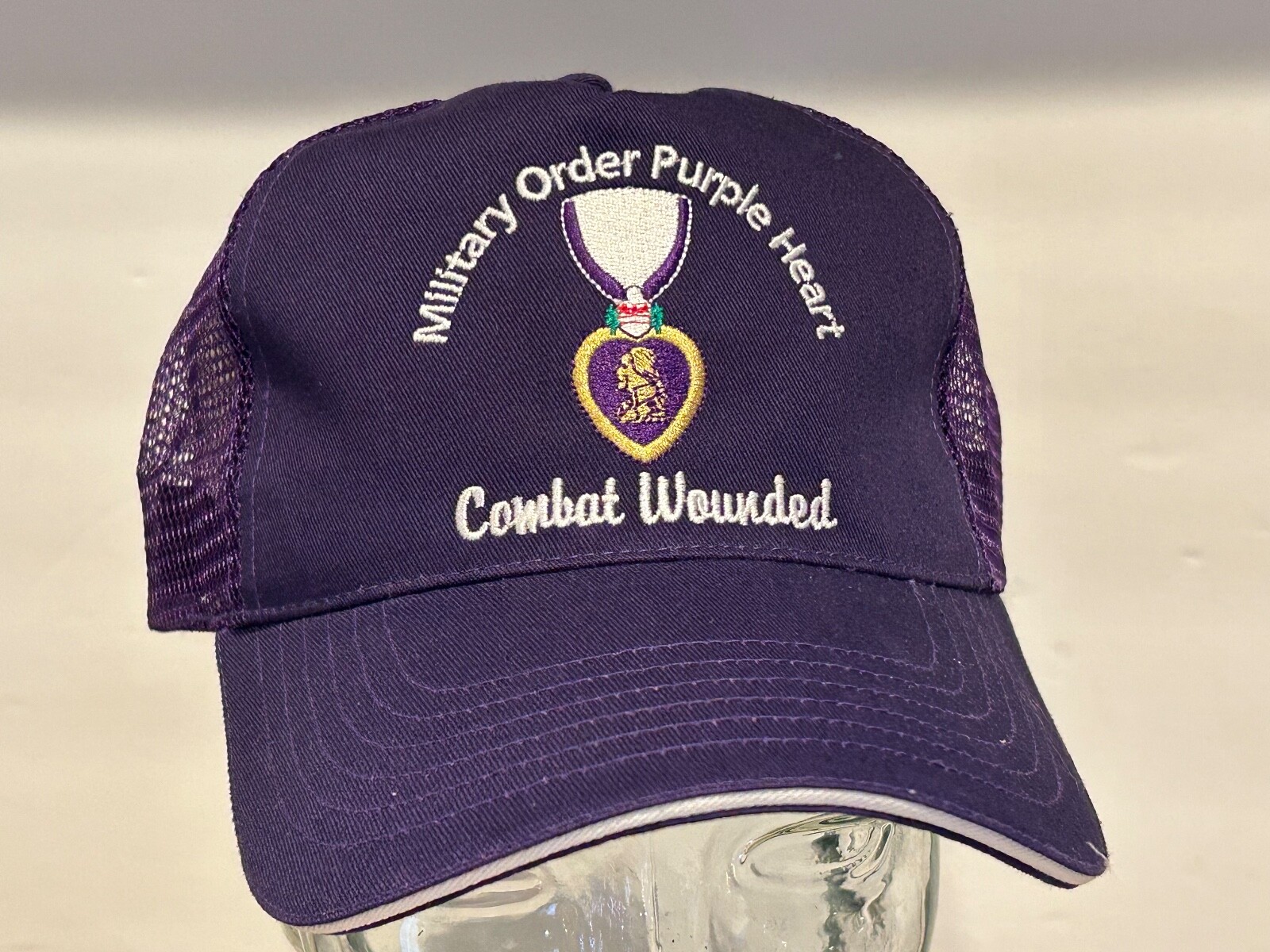 military souvenir　CAP Military Order Purple Heart Mesh Veteran Combat Wounded RARE
