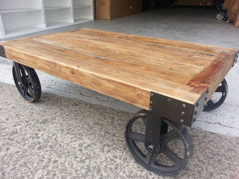New Industrial Recycled Vintage Rustic Timber Coffee Table Coffee Tables Gumtree Australia Liverpool Area Chipping Norton 1161608632