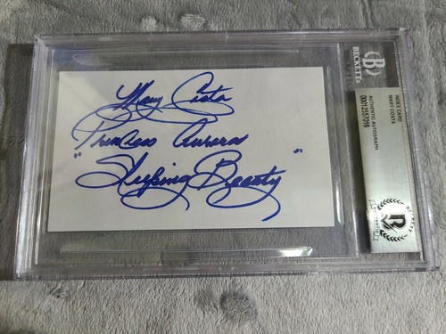 Mary Costa Signed Index Card Sleeping Beauty Beckett | eBay