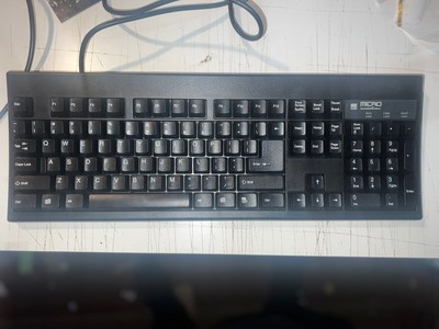 Micro Innovations PS/2 Keyboard KB-2961 Windows 95 Black