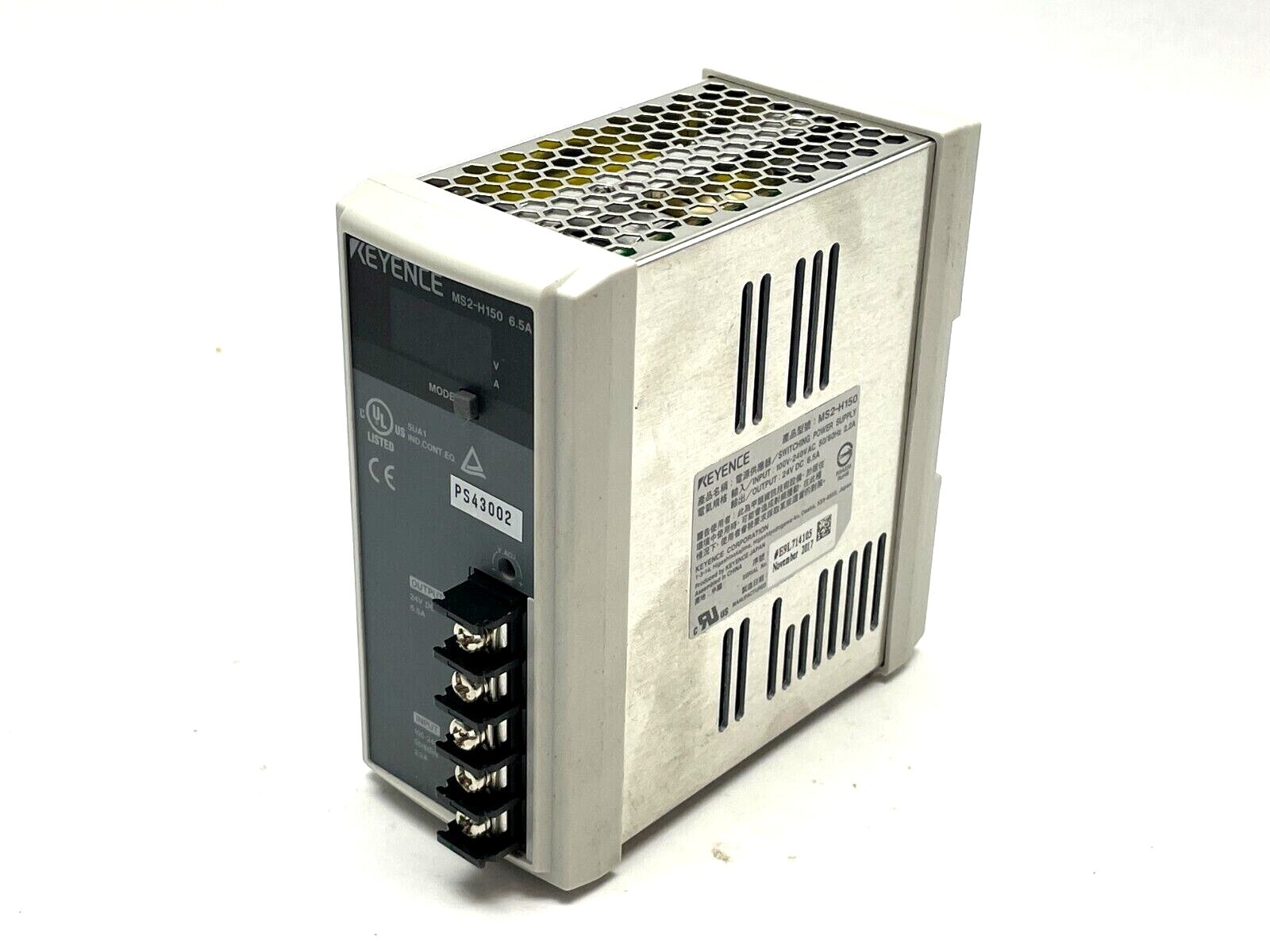 KEYENCE MS2-H150 電源ユニット KEYENCE MS2-H150 電源ユニット Output Current 6.5 A, 150 W