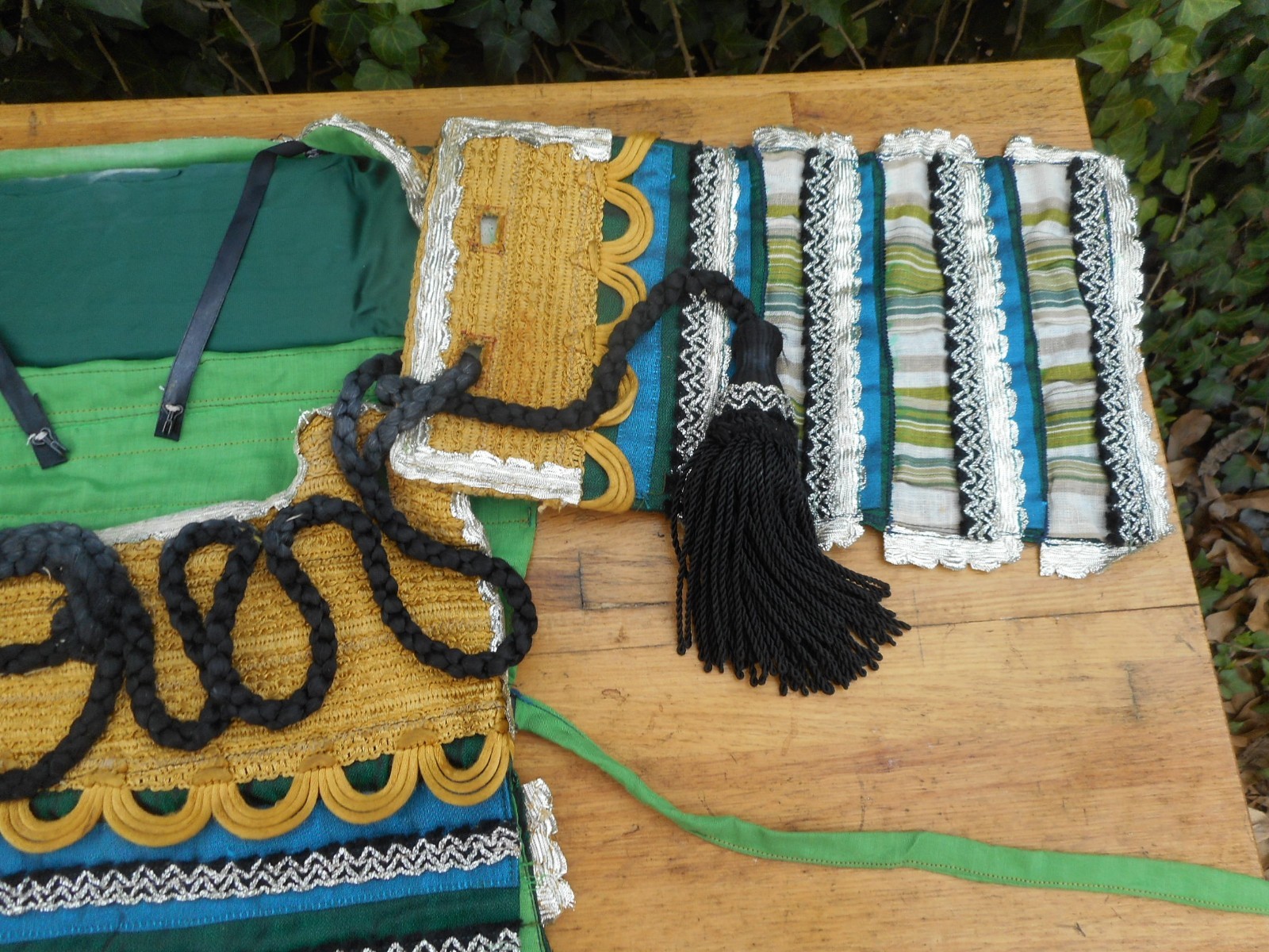 Vintage Mardi Gras Ball Costume Outfit Beautiful ! Antique Handmade Hat