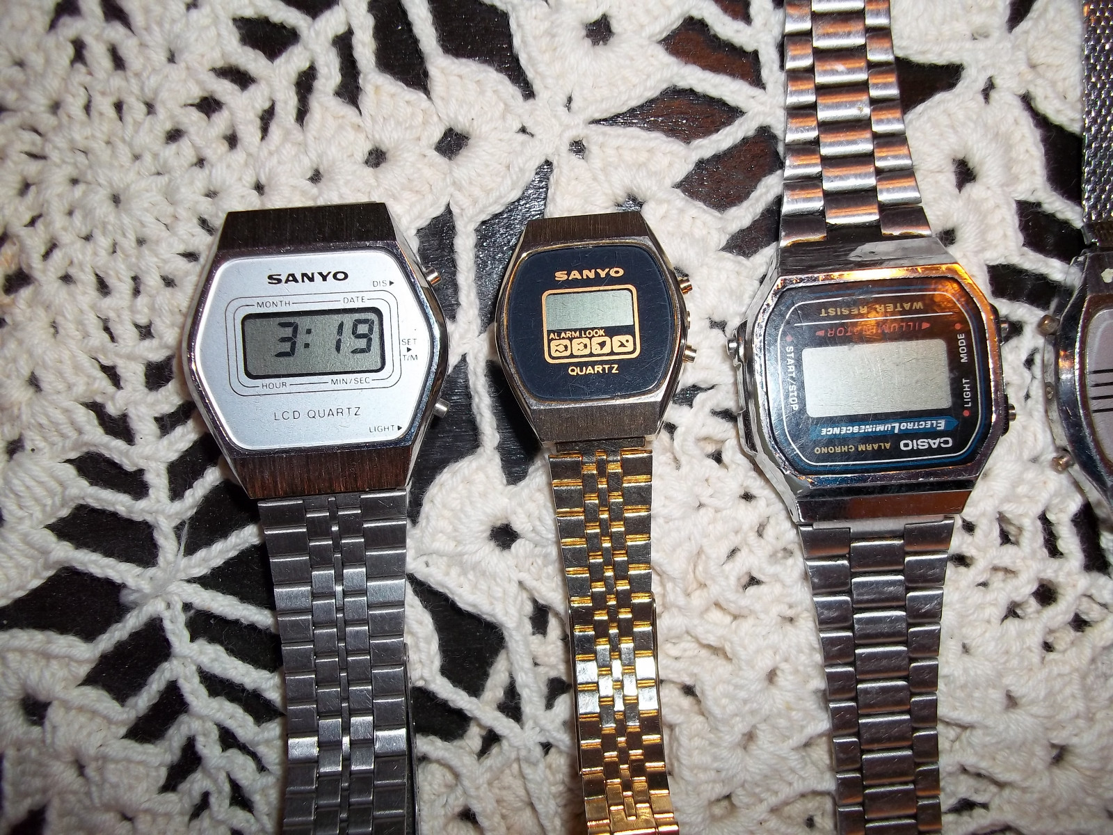 Six Vintage Digital Watches
