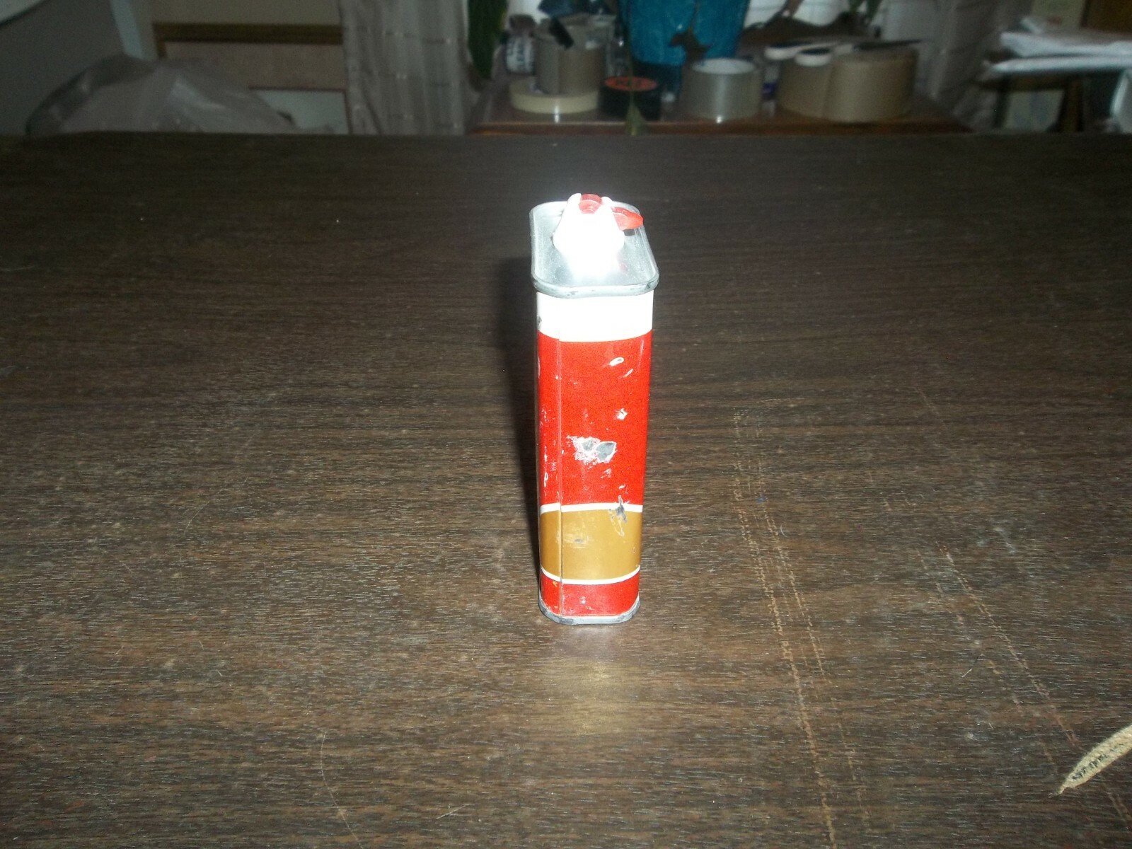 Vintage Empty Texaco Lighter Fluid Handy Oiler Can Gas Oil Advertising!