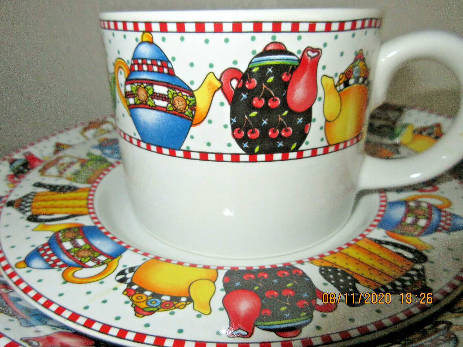 Купить Чайники & чайные наборы MARY ENGELBREIT TEAPOT DINNER SET (rare ...