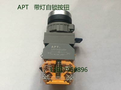 1 PCS     APT LA39-B3-20TD/R23 red  24V self-locking button switch #A6-39