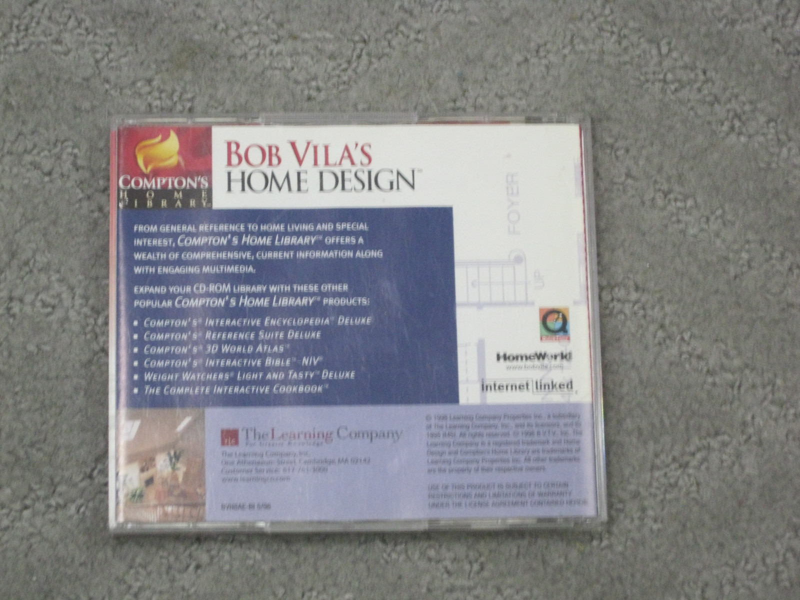 Bob Vila's Home Design Plan & Build Home Of Your Dream(Windows PC,1998)CD's 1&2