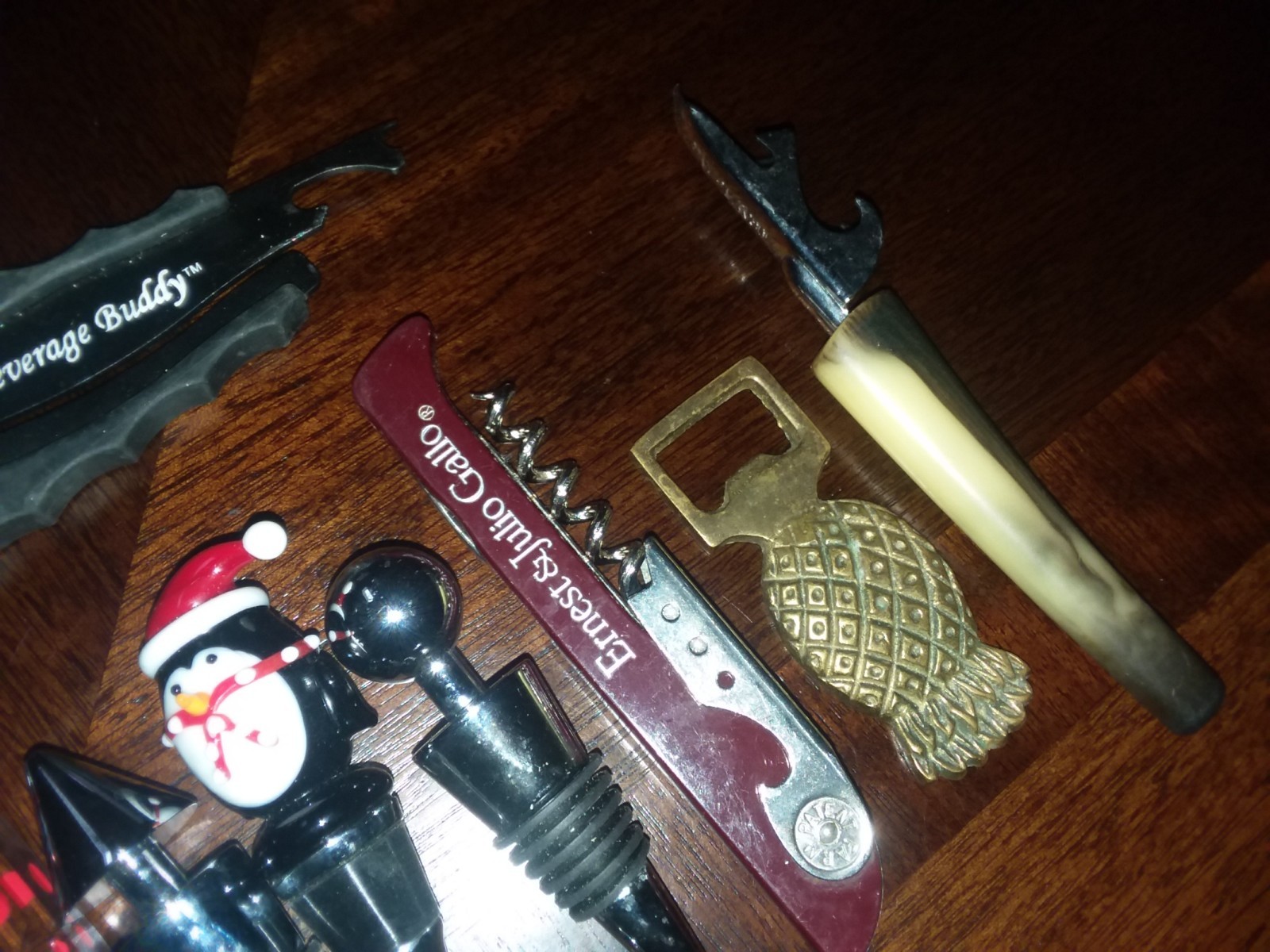 Lot Bottle Stopper Wine Ernest Julio Corkscrew Openers Beverage Buddy