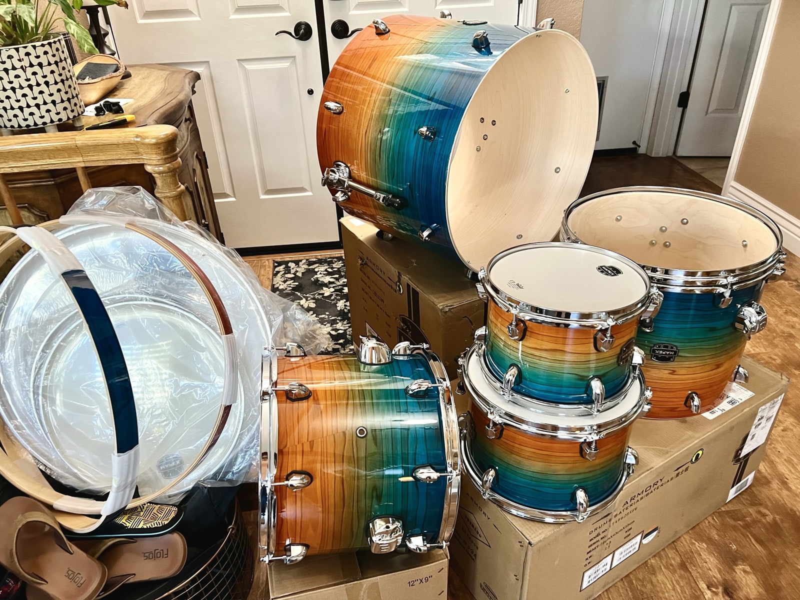 Mapex Armory Studioease Fast Tom 6-piece Shell Pack - Ocean Sunset