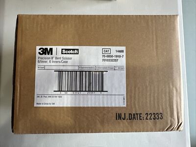 CASE of 36 Scotch 3M Precision  8 inch Scissors Smooth Cutting Action BRAND NEW