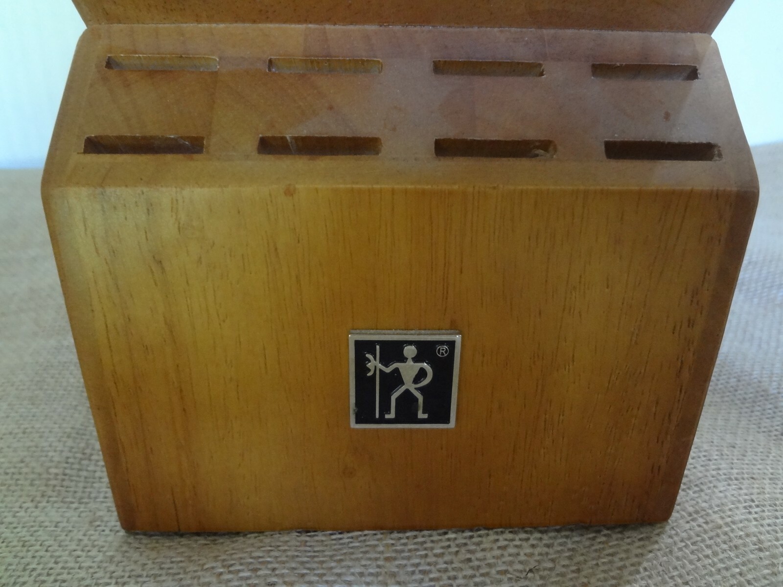 Wusthof 15-Slot Knife Block Wood Rare Vintage