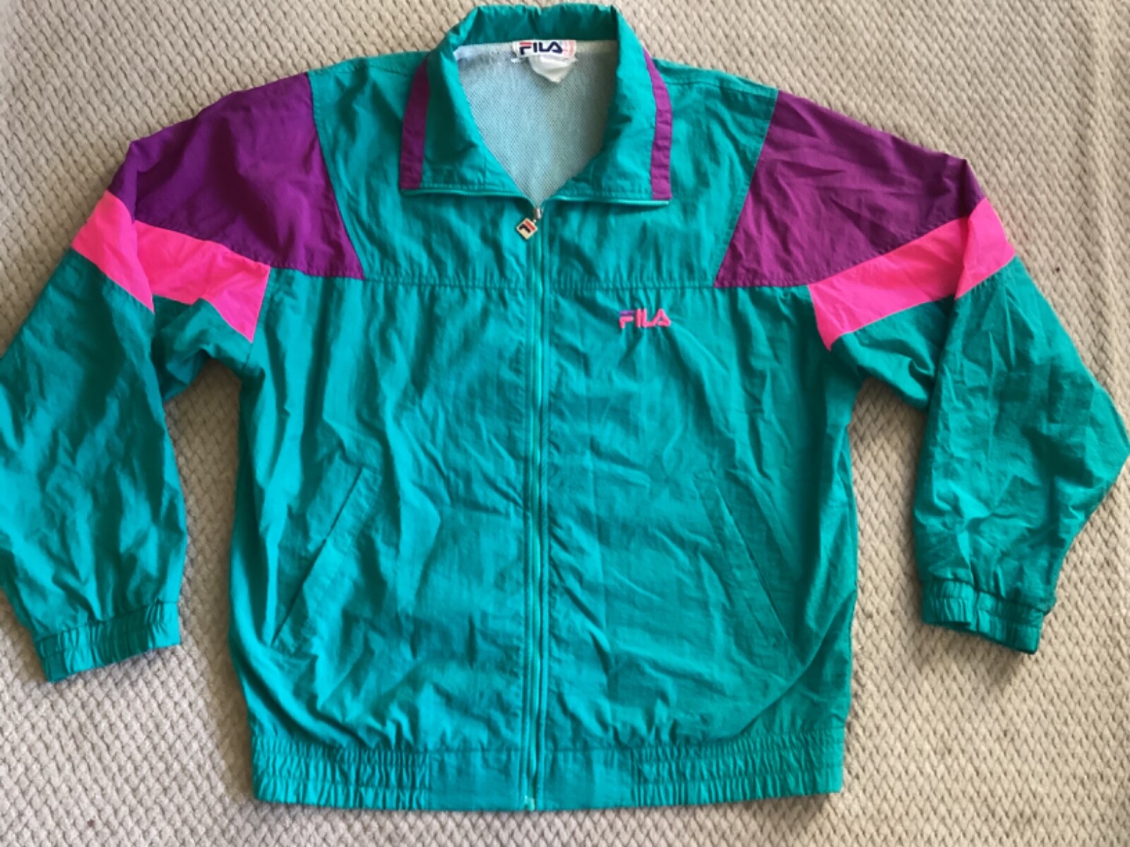 FILA PULL OVER DOWN FM9431 カーキ系 Half-zip Unisex Track Jacket | Fila
