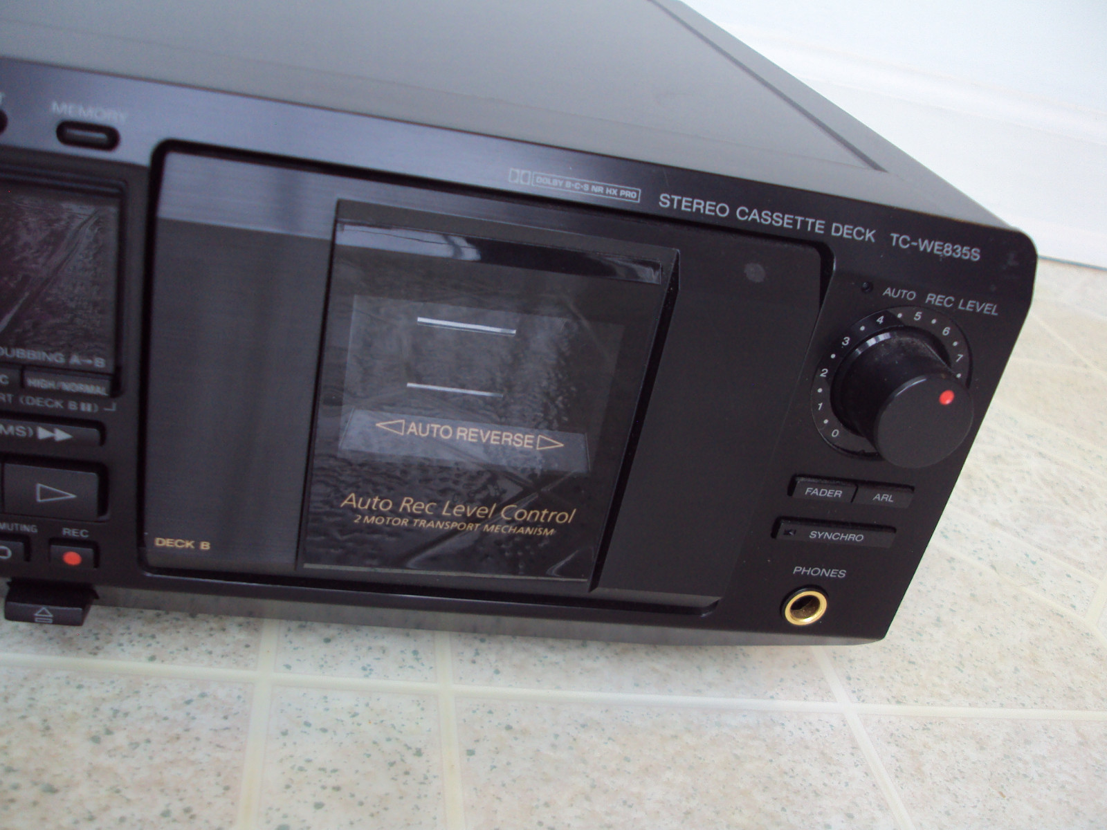 SONY - TC-WE835S- STEREO DUAL CASSETTE DECK **POWERS ON 