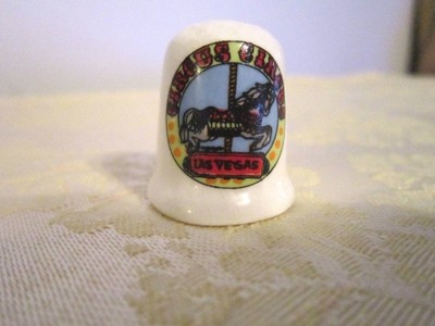 CIRCUS CIRCUS, LAS VEGAS PORCELAIN THIMBLE - NEW