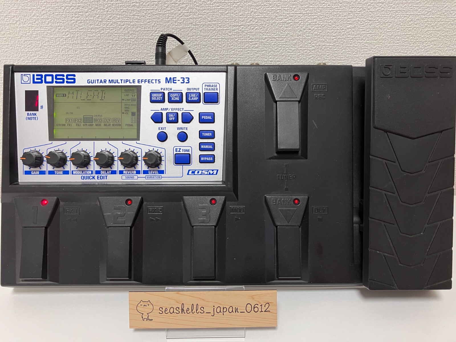 BOSS ME-33 Guitarmultiple effects pedal processor Used Free BOSS ME-33 Guitarmultiple effects pedal processor Used Free
