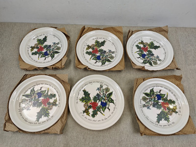 Portmeirion Home & Gifts HV05075 Plate, Ceramic, Multi-Colour,21.5 x 21.5 x 3 cm