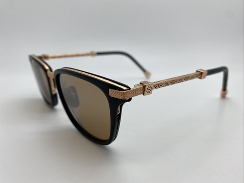 Pre-owned Shamballa Karma Ii 2 Mbk Larry Sands Sunglasses Frames 49-19-140 W. Case In Gold