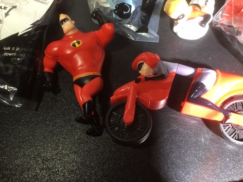 MCDONALDS DISNEY PIXAR INCREDIBLES 2 2018 HAPPY MEAL TOYS LOT OF 7 Pcs