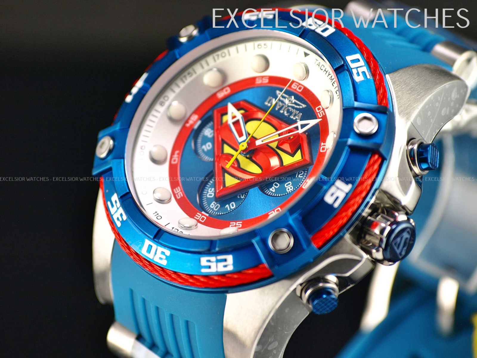 INVICTA スーパーマン 限定版 腕時計 Rare Invicta Men's DC Comics Superman 52mm Chronograph